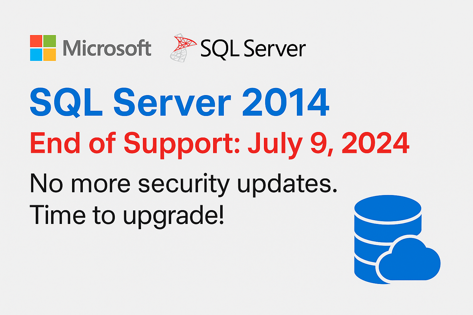 SQL Server 2014 Reaches End of Support